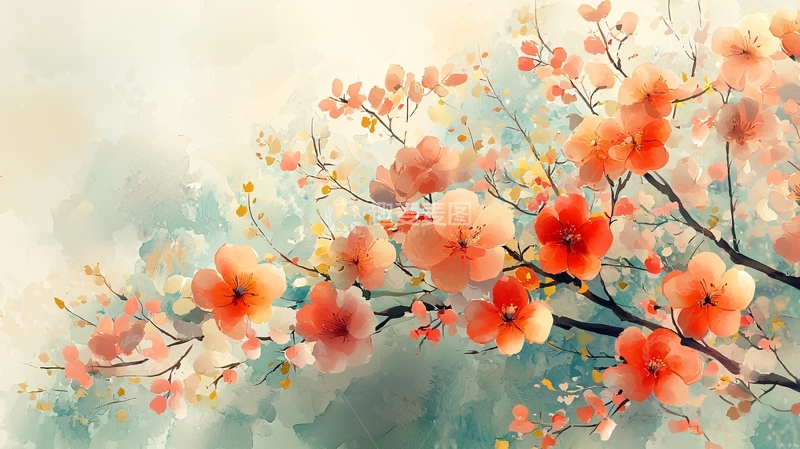 高清大图下载【趣麦麦图】水彩画