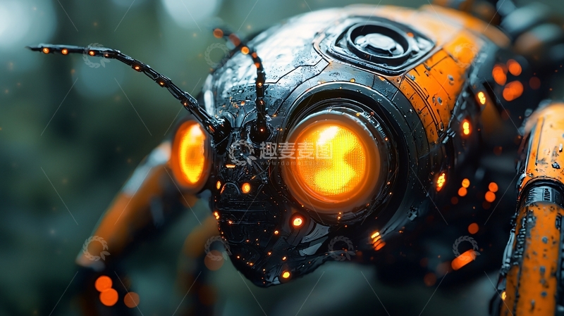 高清大图下载【趣麦麦图】机械昆虫