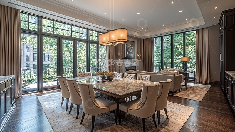 高清大图下载【趣麦麦图】现代简约风格餐厅