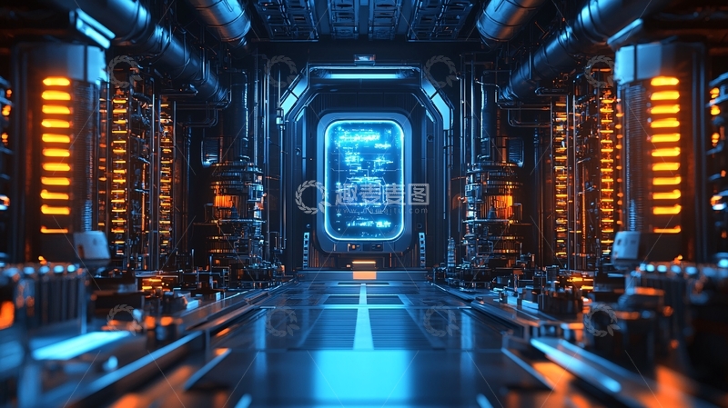 高清大图下载【趣麦麦图】未来科技感走廊