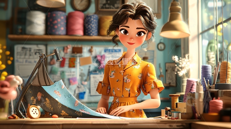 高清大图下载【趣麦麦图】卡通女孩39