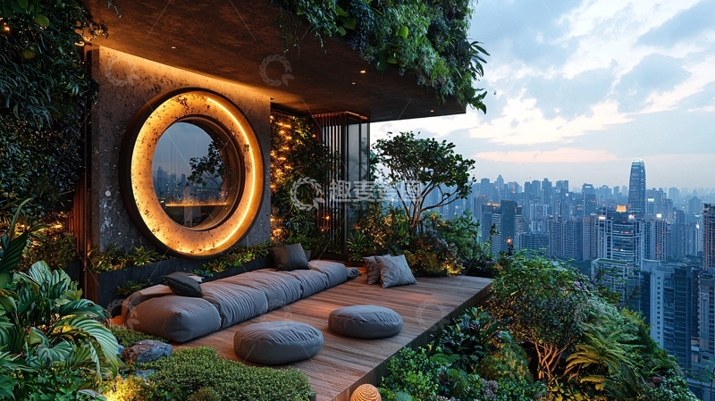 高清大图下载【趣麦麦图】空中花园