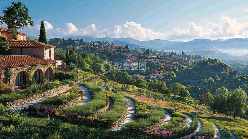 高清大图下载【趣麦麦图】托斯卡纳田园风光