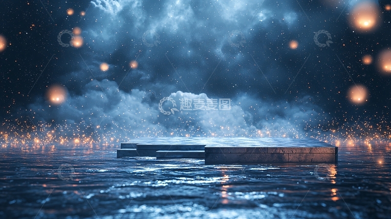 高清大图下载【趣麦麦图】蓝色梦幻场景