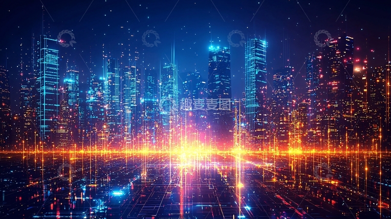 高清大图下载【趣麦麦图】未来都市夜景63