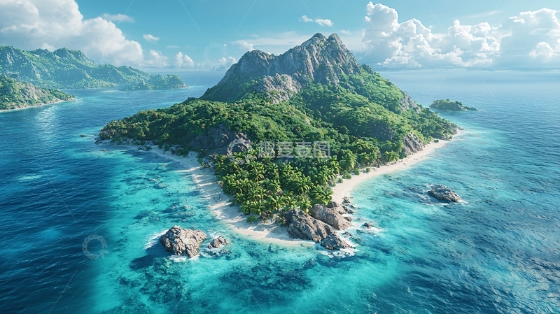 高清大图下载【趣麦麦图】热带岛屿