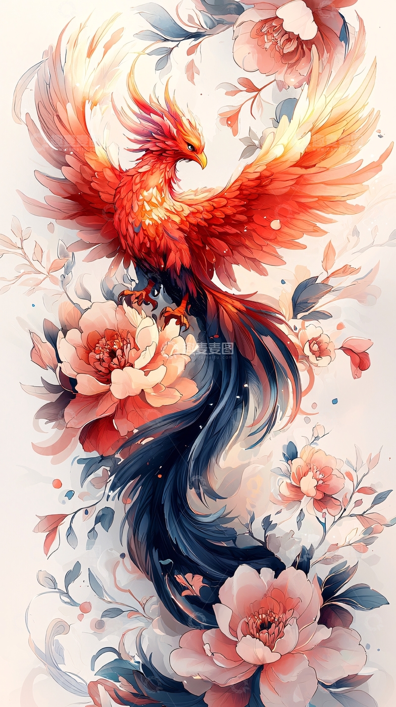 高清大图下载【趣麦麦图】火凤凰