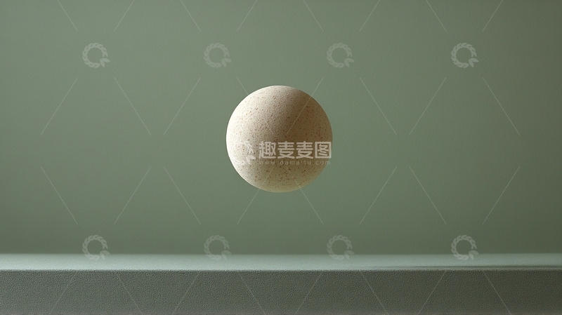 高清大图下载【趣麦麦图】-悬浮的白色鸡蛋