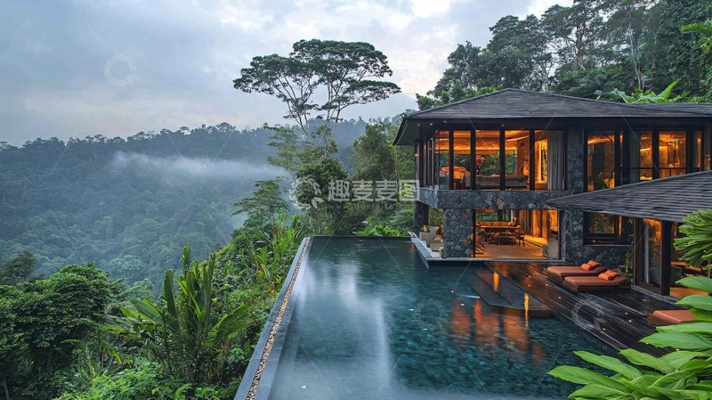 高清大图下载【趣麦麦图】山顶别墅