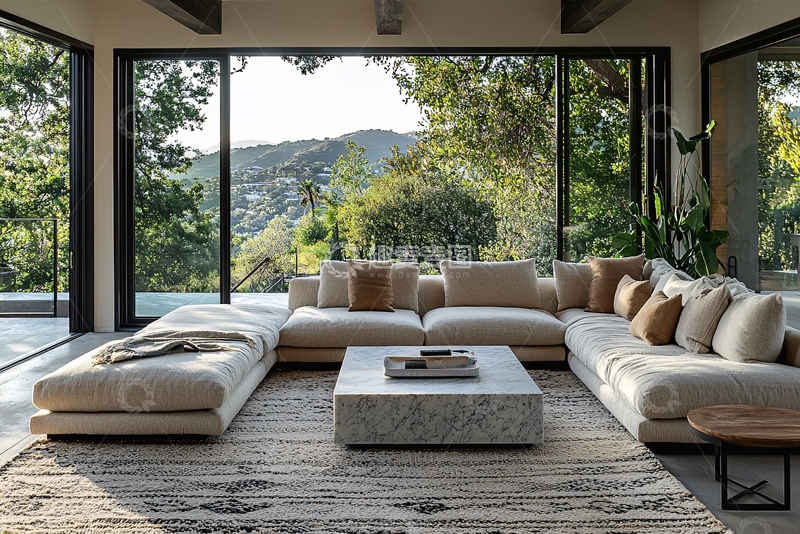 高清大图下载【趣麦麦图】现代简约客厅景观