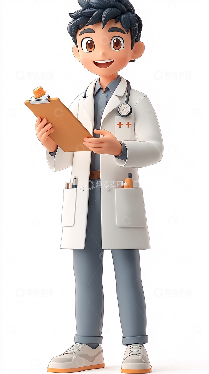 高清大图下载【趣麦麦图】卡通医生
