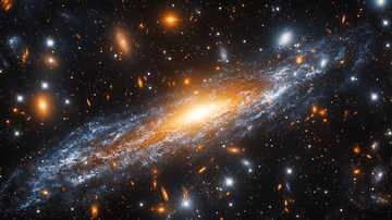 宇宙螺旋星系高清图