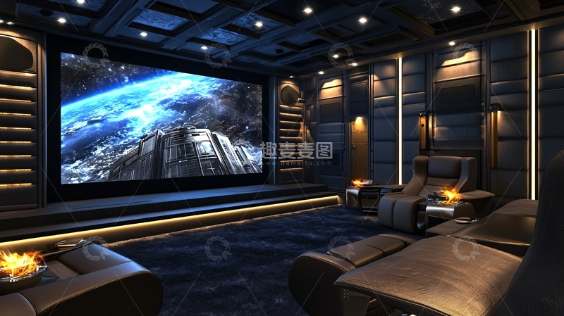 高清大图下载【趣麦麦图】高端家庭影院