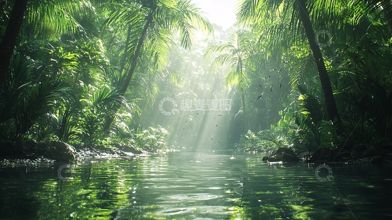 高清大图下载【趣麦麦图】热带雨林