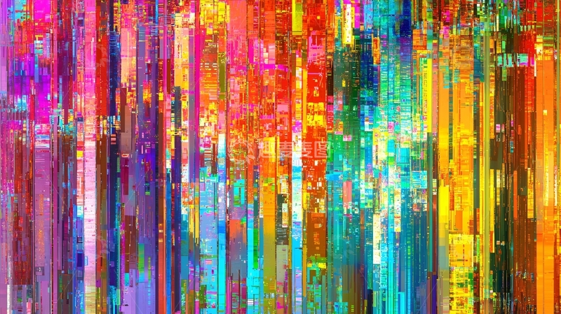 高清大图下载【趣麦麦图】彩色条纹背景