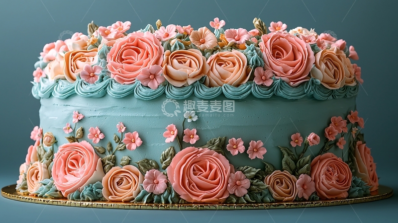 高清大图下载【趣麦麦图】奶油裱花蛋糕