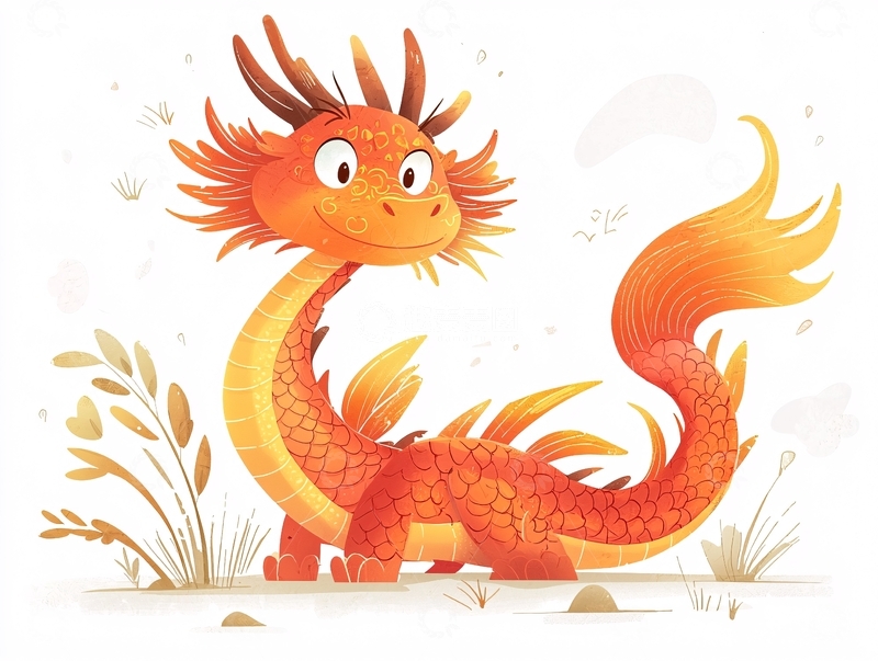 高清大图下载【趣麦麦图】卡通龙