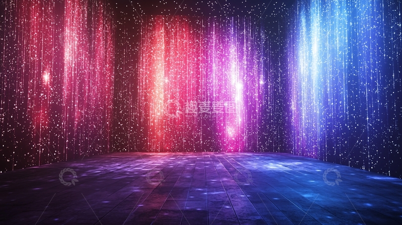 高清大图下载【趣麦麦图】炫彩光柱背景