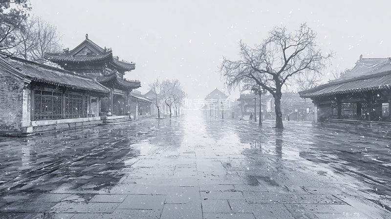 高清大图下载【趣麦麦图】水墨古镇