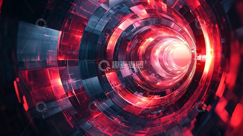 高清大图下载【趣麦麦图】未来科技感隧道