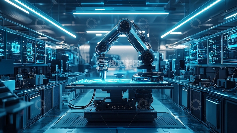 高清大图下载【趣麦麦图】未来科技感工业场景