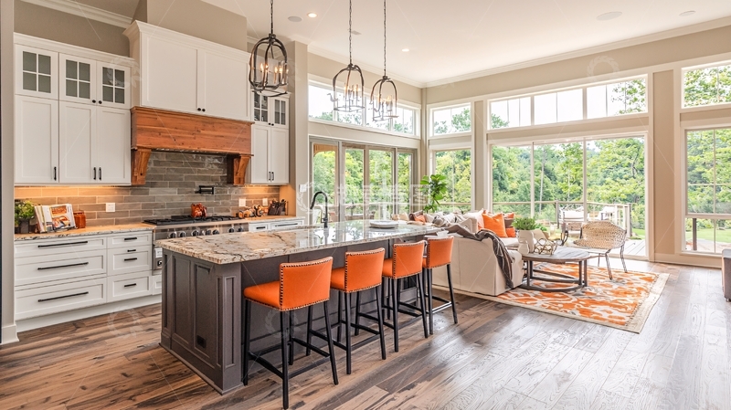 高清大图下载【趣麦麦图】现代开放式厨房