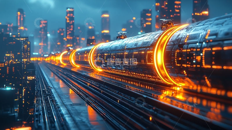 高清大图下载【趣麦麦图】未来科技感列车