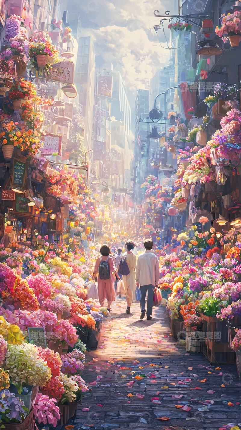 高清大图下载【趣麦麦图】花街