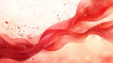 飘逸红色丝绸质感背景