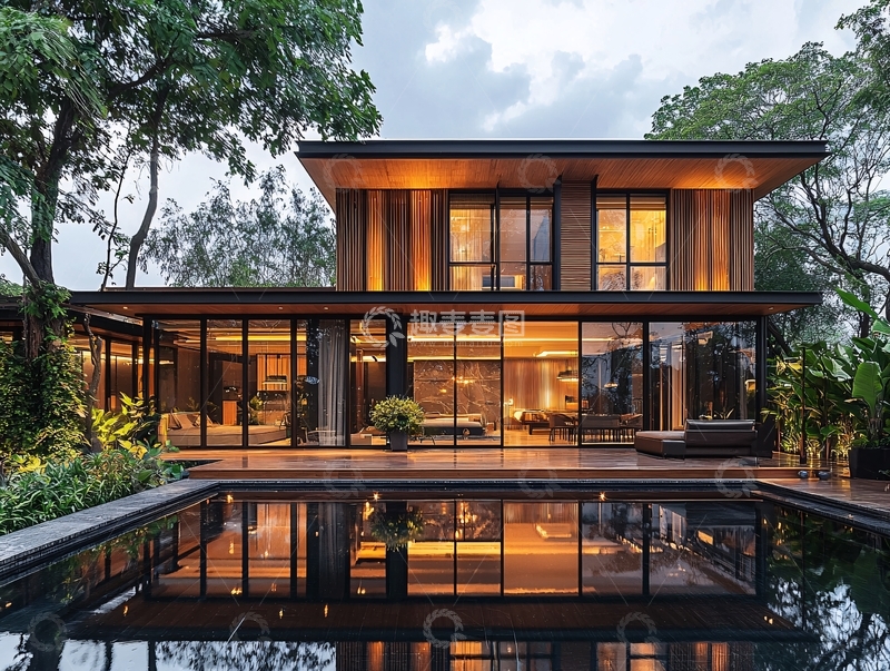 高清大图下载【趣麦麦图】现代风格别墅