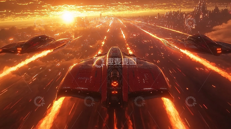 高清大图下载【趣麦麦图】未来科幻飞船