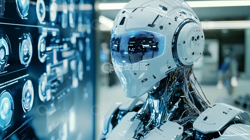 高清大图下载【趣麦麦图】未来科技感机器人