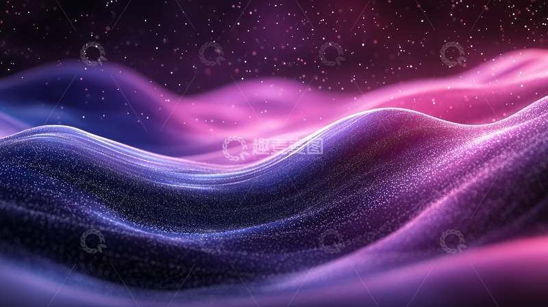 高清大图下载【趣麦麦图】粉色紫色波浪