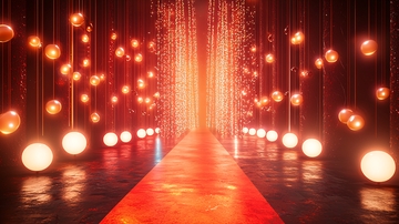 红毯通道灯光场景