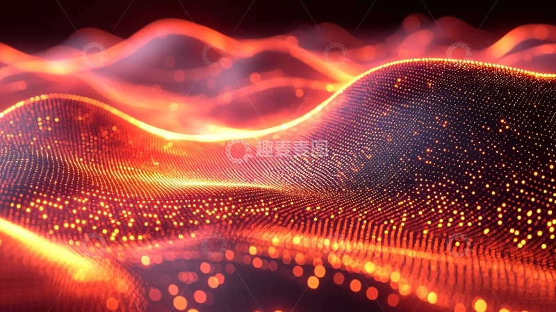 高清大图下载【趣麦麦图】抽象火焰山脉