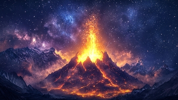星空火山