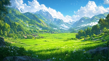 绿色山谷
