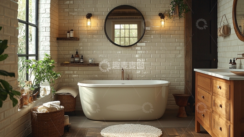 高清大图下载【趣麦麦图】现代简约风格浴室