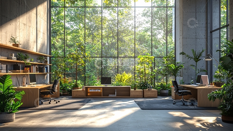 高清大图下载【趣麦麦图】明亮通透的办公室