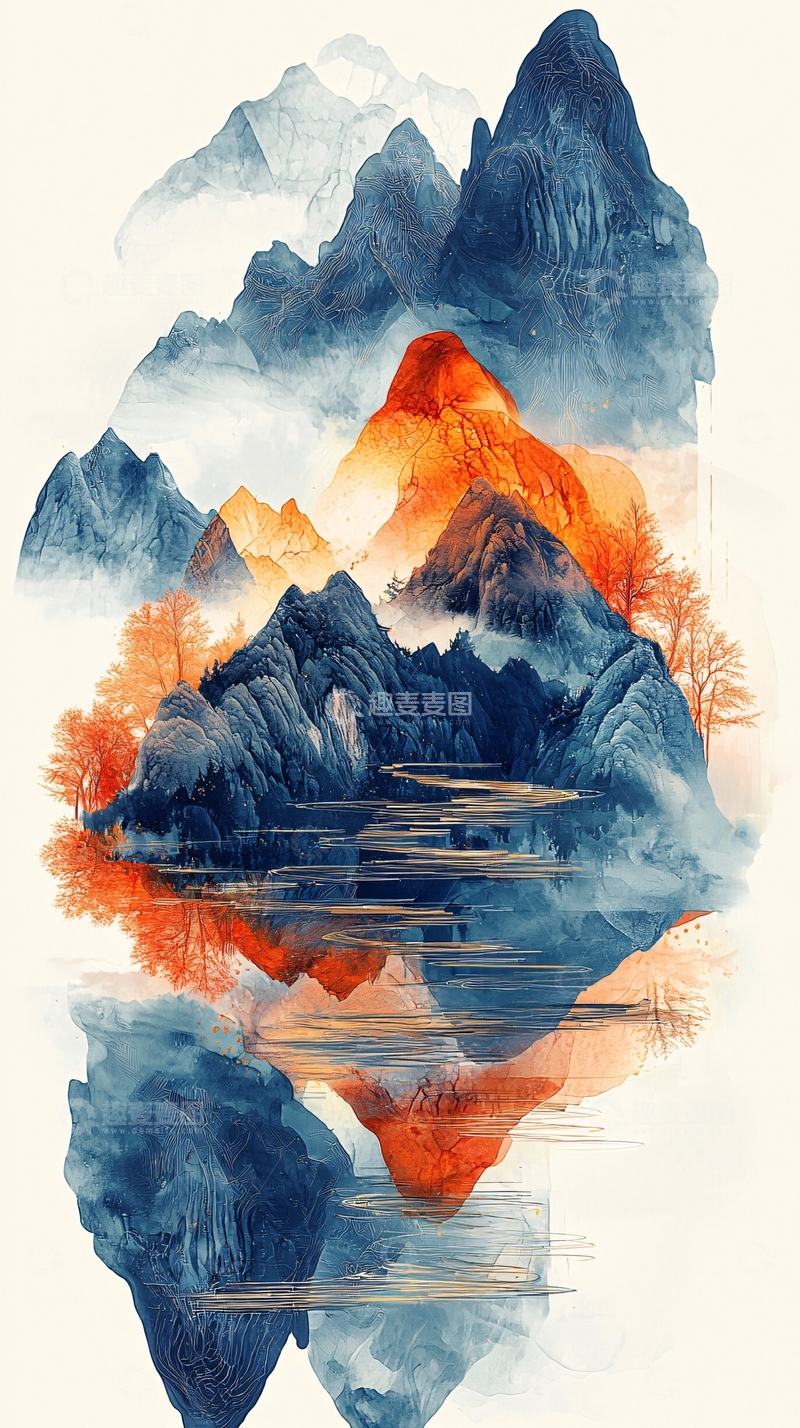 高清大图下载【趣麦麦图】水墨山水