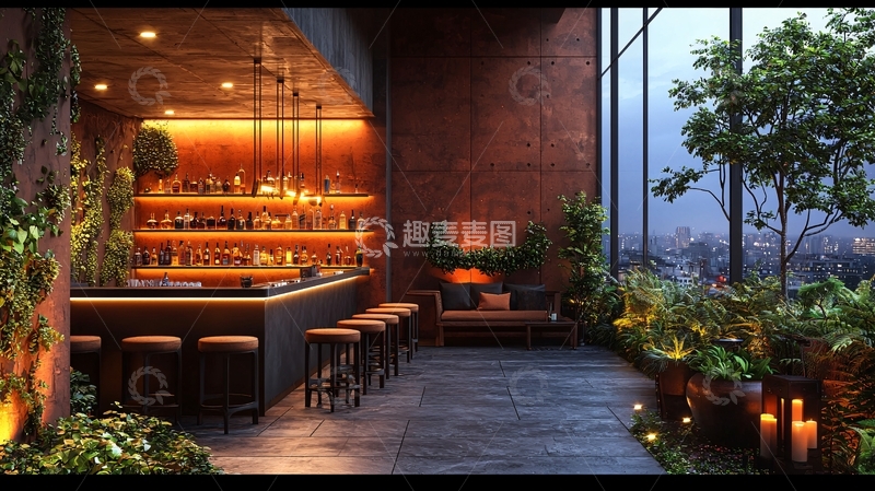 高清大图下载【趣麦麦图】高端酒吧夜景