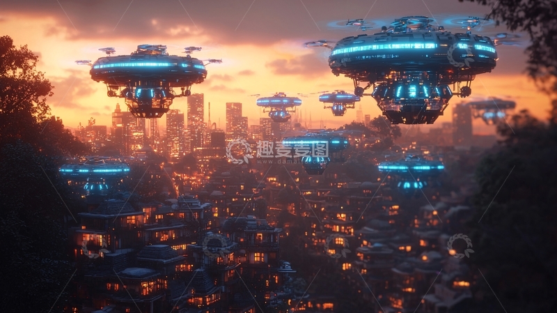 高清大图下载【趣麦麦图】未来城市
