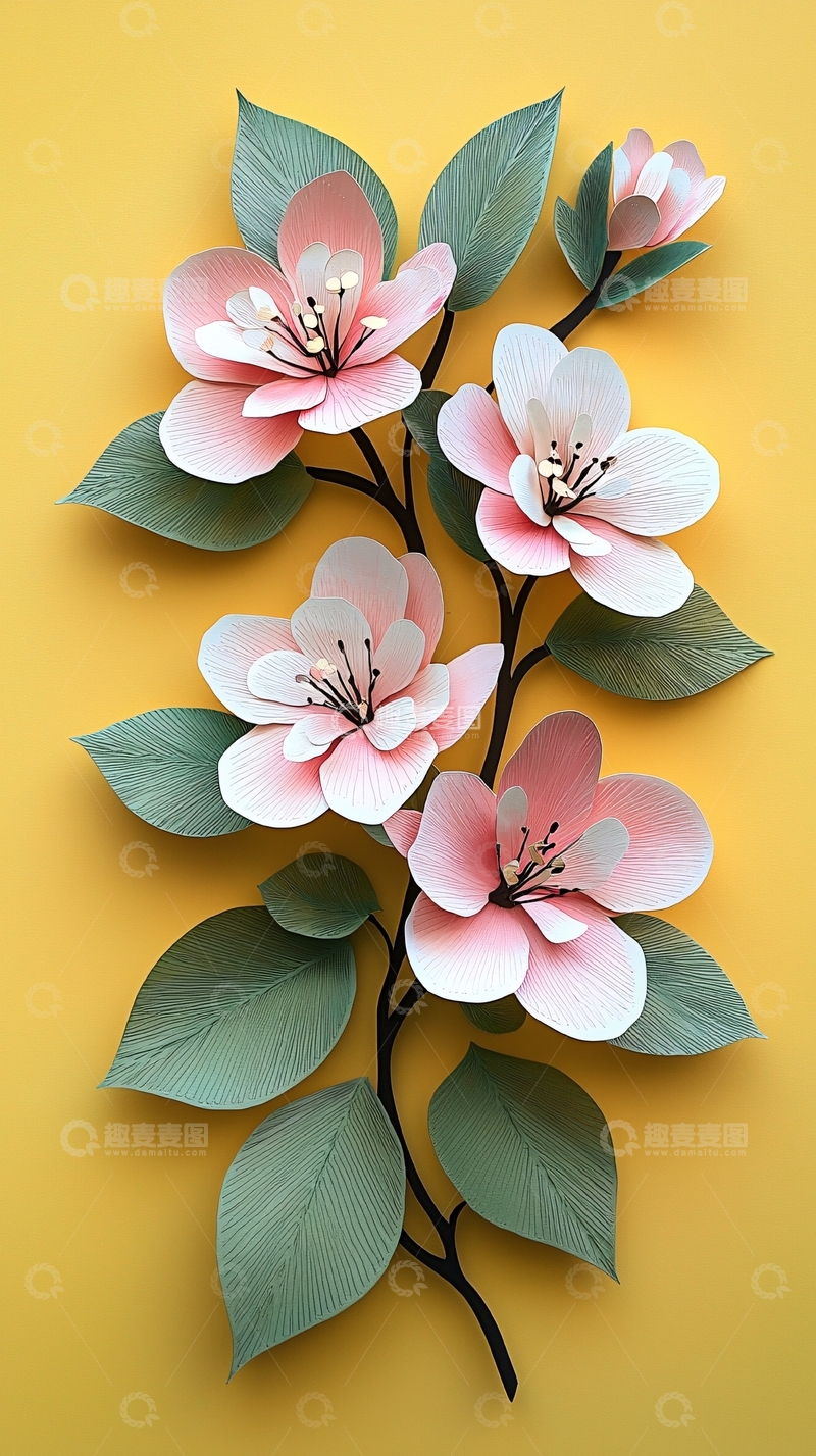 高清大图下载【趣麦麦图】粉色花朵