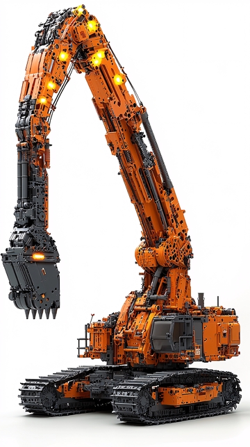 未来感超大型挖掘机