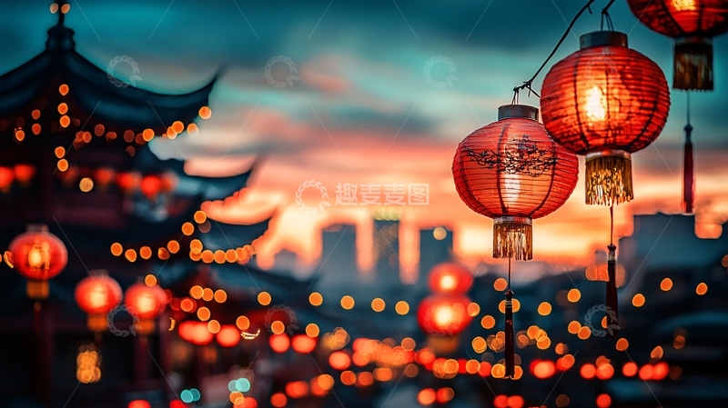 高清大图下载【趣麦麦图】中式建筑