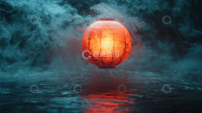 高清大图下载【趣麦麦图】悬浮的灯笼