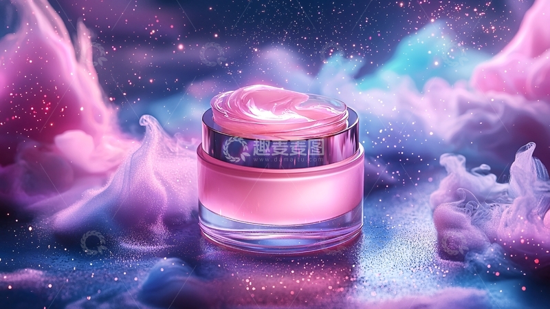 高清大图下载【趣麦麦图】粉色面霜