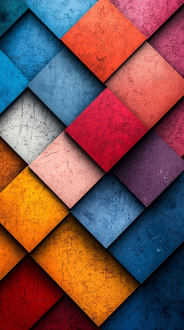 彩色方块几何图案