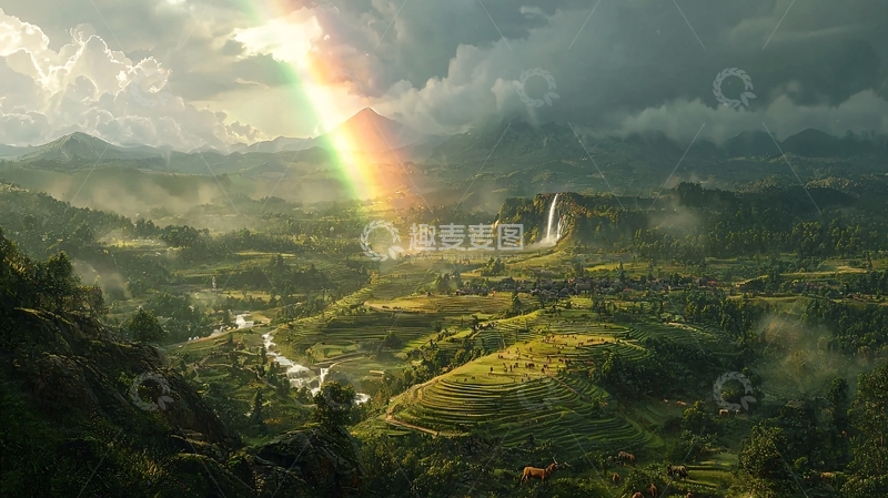 高清大图下载【趣麦麦图】彩虹