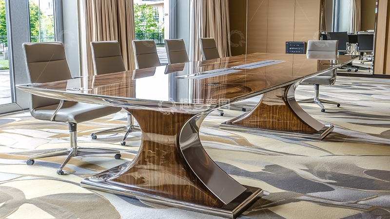 高清大图下载【趣麦麦图】现代简约会议室长桌